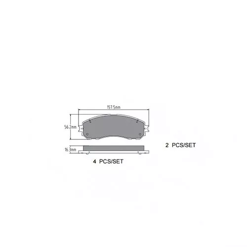 3.0986T11524 Ceramic Brake Pad for Changan